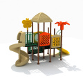 amusement park children plastic outdoor playground with slide